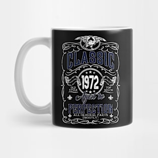 52th Birthday Gift for Men Classic 1972 Aged to Perfection Mug